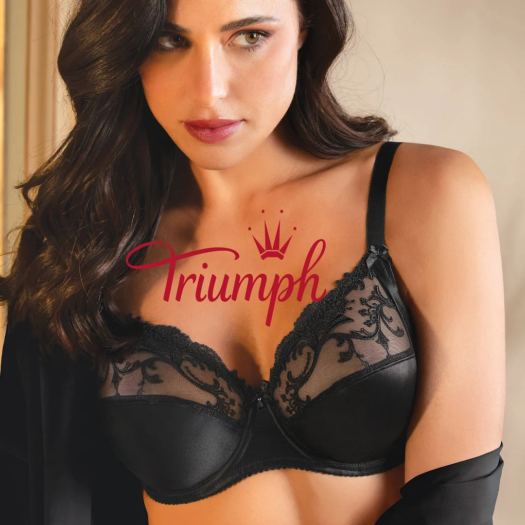 Triumph - (3 peças) soutien de seda com fio de conforto