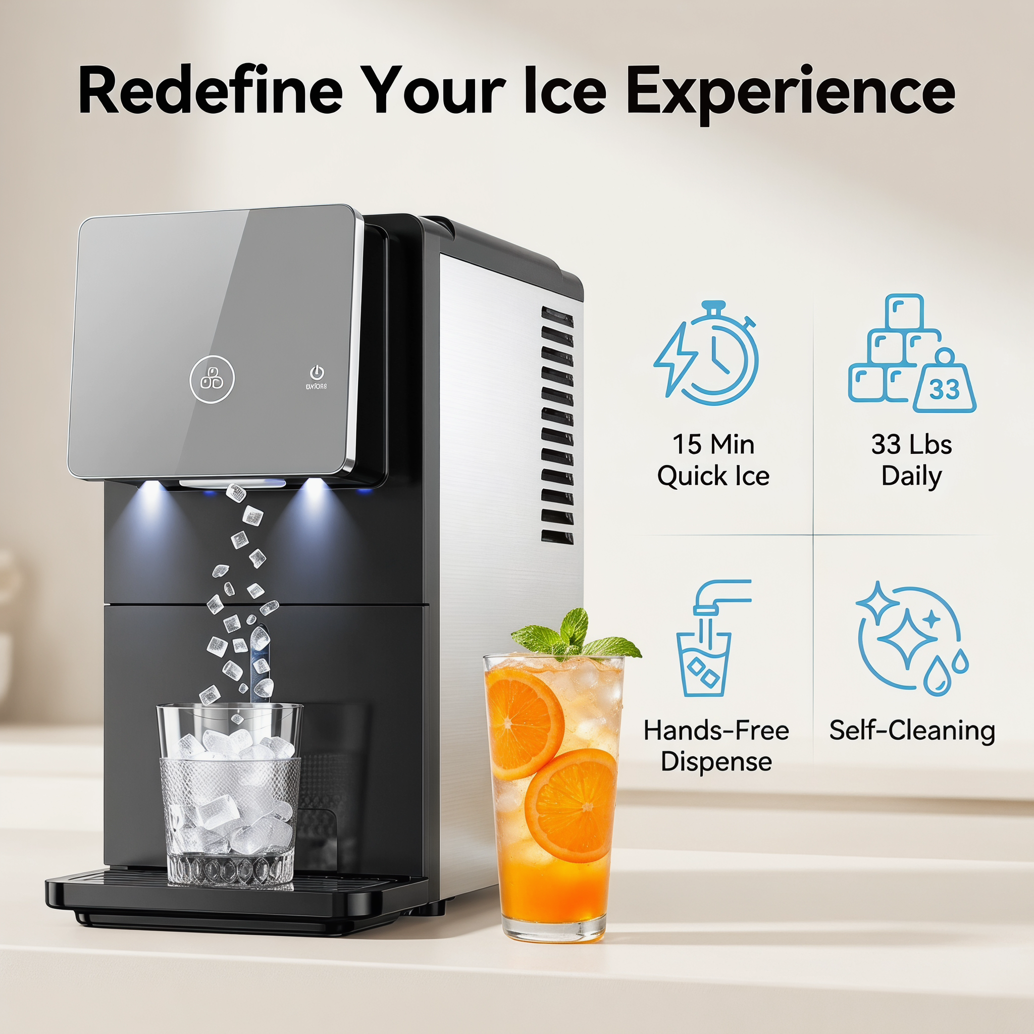 Countertop Automatic Nugget Ice Make