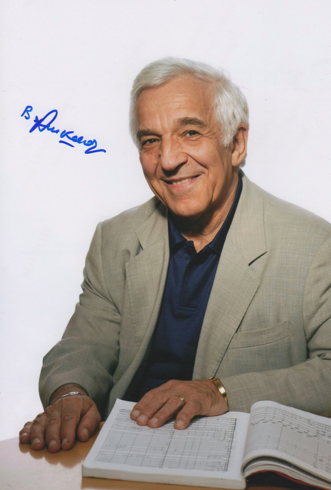 Vladimir Ashkenazy Conductor signed 8x12 inch Photo Poster painting autograph