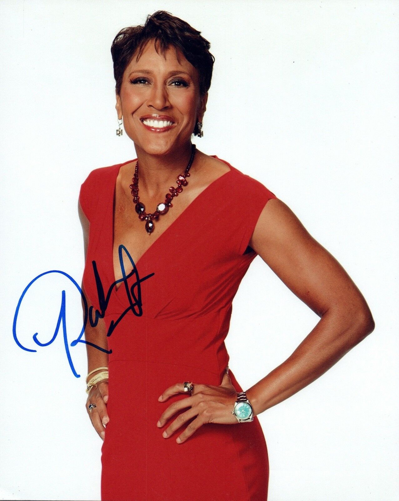 Robin Roberts Signed Autographed 8x10 Photo Poster painting Good Morning America COA VD