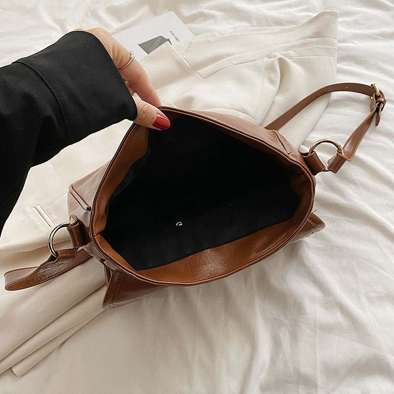 2024 New Niche Fashion Retro Large-capacity Briefcase