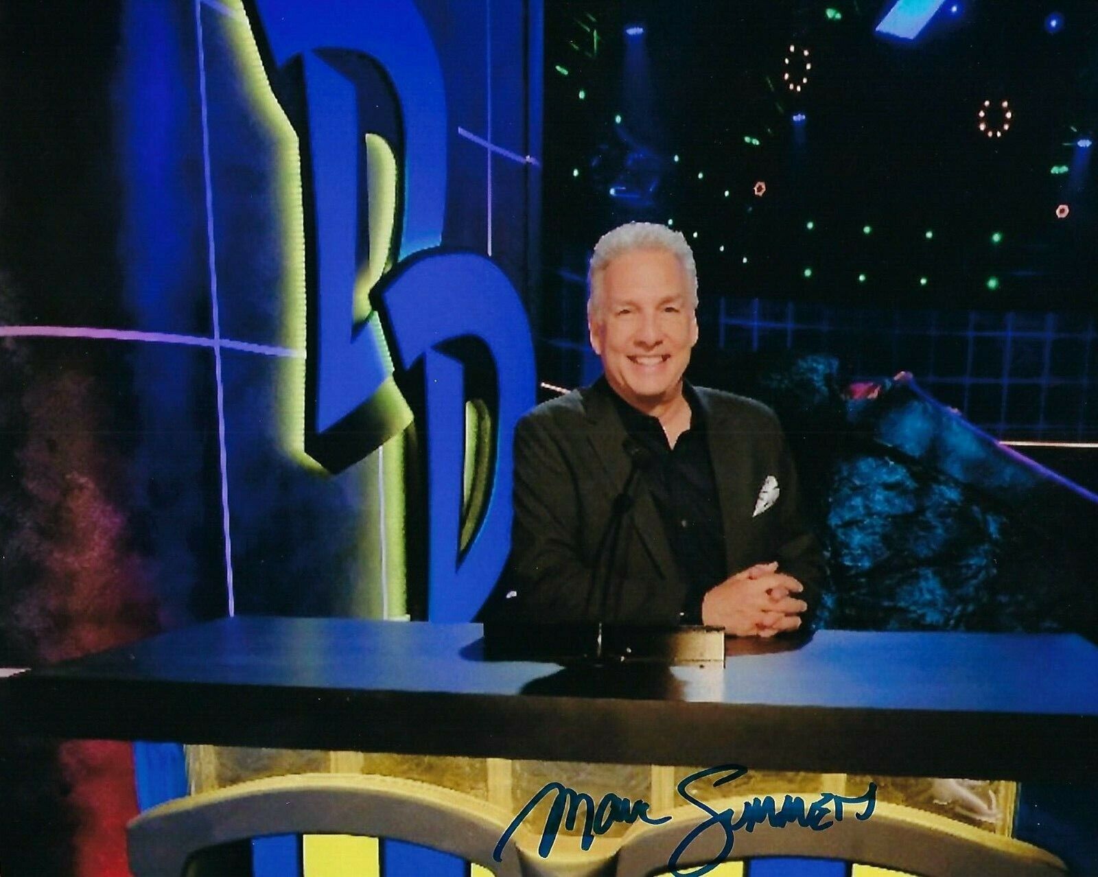 GFA Double Dare Host * MARC SUMMERS * Signed 8x10 Photo Poster painting M4 COA