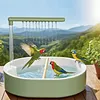Automatic Parrot Bathtub with Circulating Shower System Parrot Bath Shower for African Grey Cockatiel Conure Budgie Lovebird