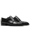 Men's Double Monk Shoes - Leather Sole