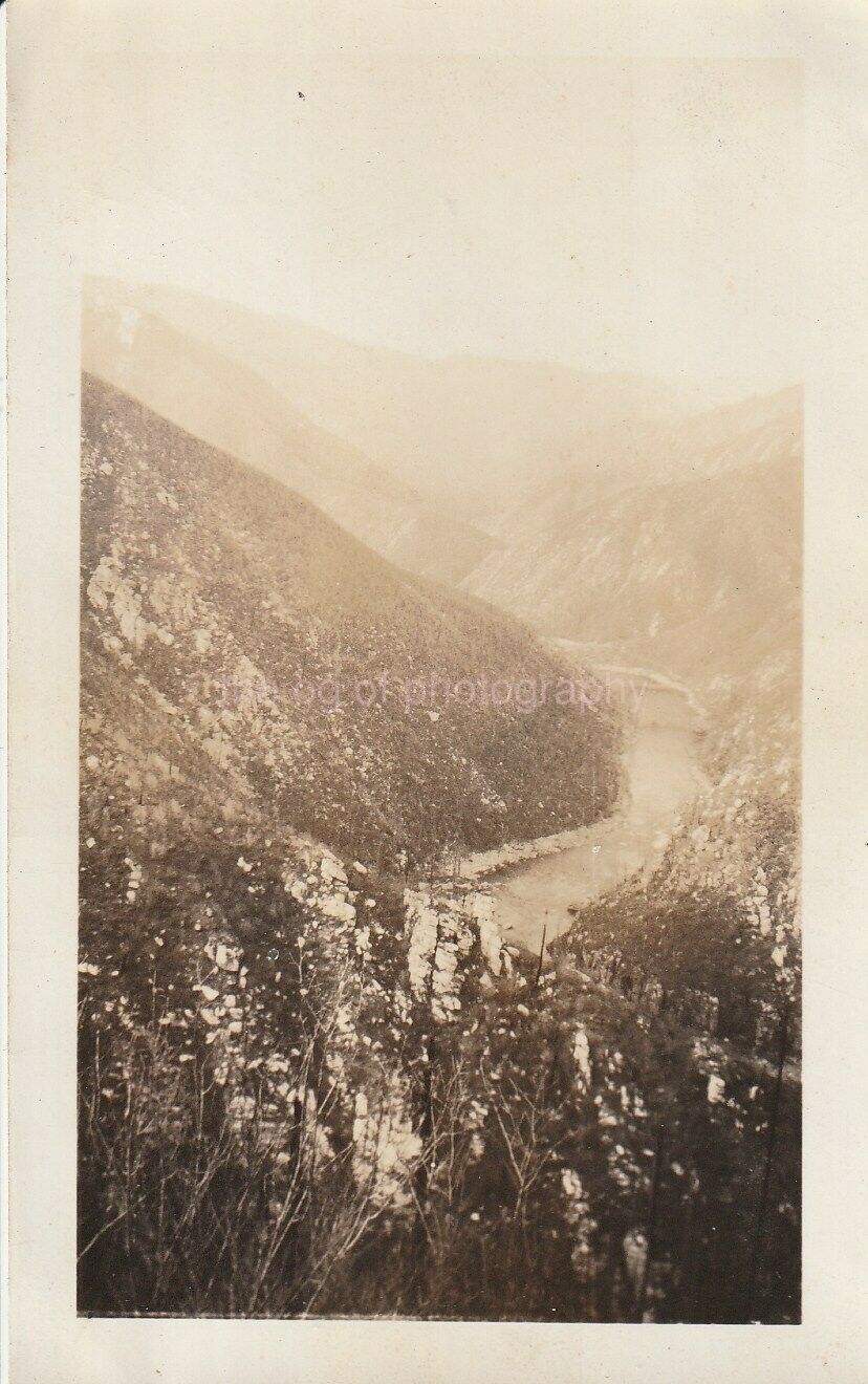 Pierce Idaho FOUND Photo Poster painting bwOriginal Snapshot MOUNTAINS 97 4 YY