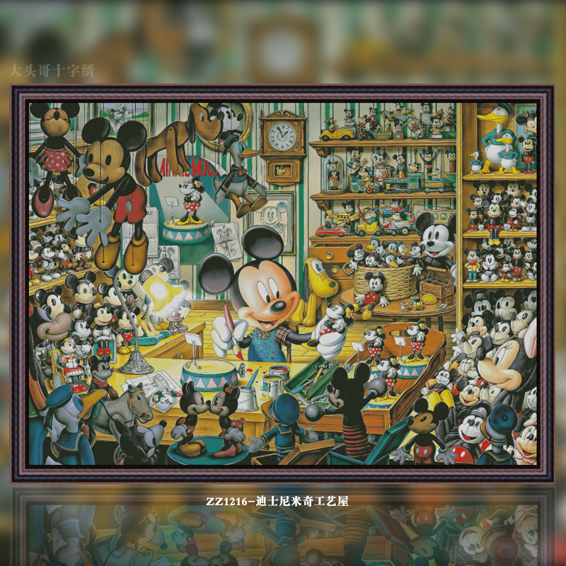 [ZZ1216-Mickey Craft House]  Painting Fairy Cross Stitch