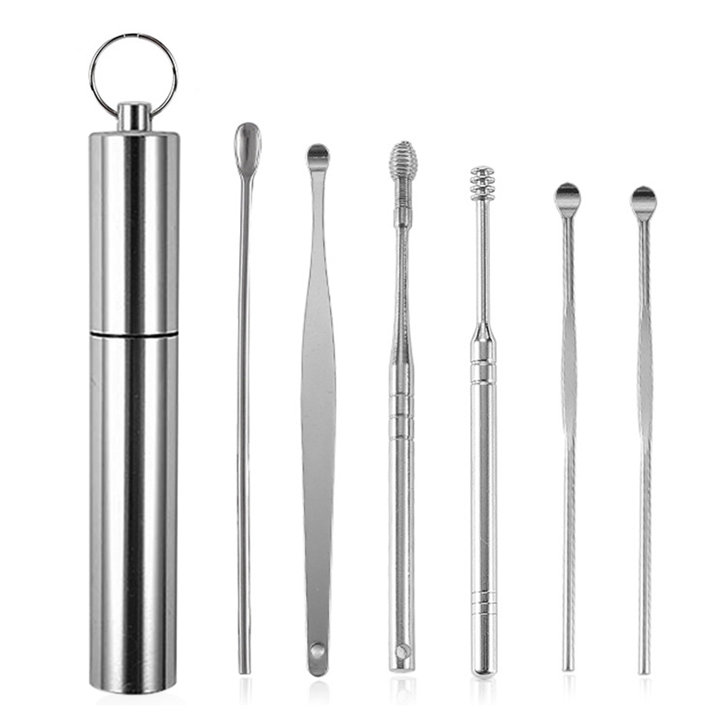 

6Pcs Earpick Wax Remover Stainless Steel Ear Wax Picker Ear Pick Clean Tool, 501 Original