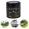 Solar Mandala Lights Outdoor Metal Solar Powered Wall Lamp Decorative Weatherproof Projector Light for Patio Backyard Garden Deck Step Decor