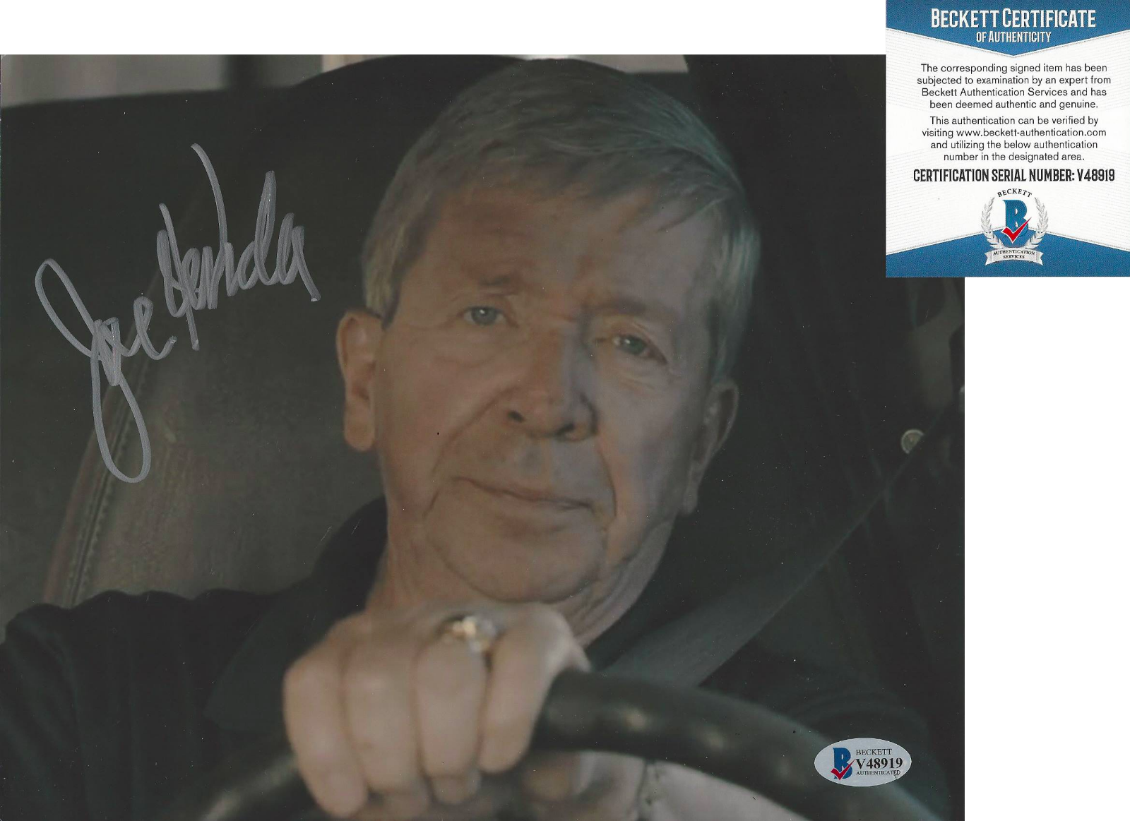 JOE KENDA DISCOVERY TV DETECTIVE HOMICIDE HUNTER SIGNED 8x10 Photo Poster painting BECKETT BAS