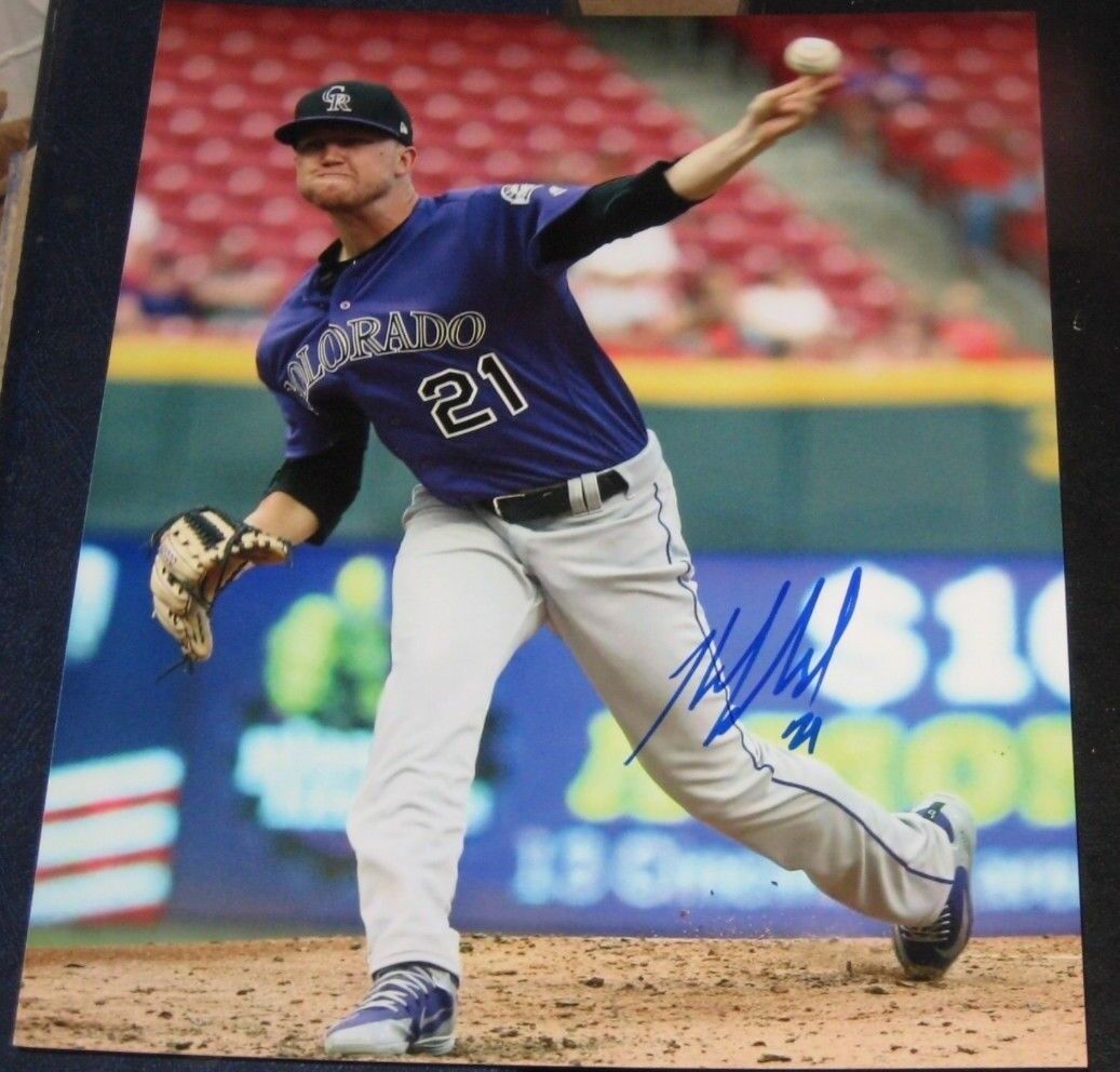 Kyle land Colorado Rockies SIGNED 8x10 Photo Poster painting COA Autographed Baseball MLB