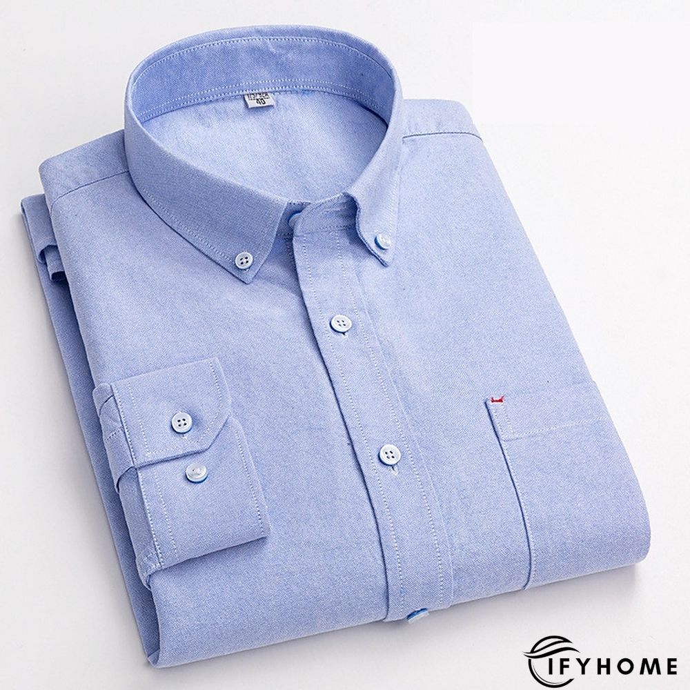 Men's Denim Shirt Turndown Spring &  Fall Long Sleeve A B C Plaid / Striped / Chevron / Round Daily Wear Clothing Apparel Print | IFYHOME