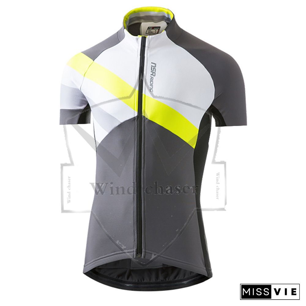 New Nsr Summer Short Sleeve Cycling Jersey Set Breathable Racing Sport Bicycle Jersey Cycling Clothing 여름 자전거 의류