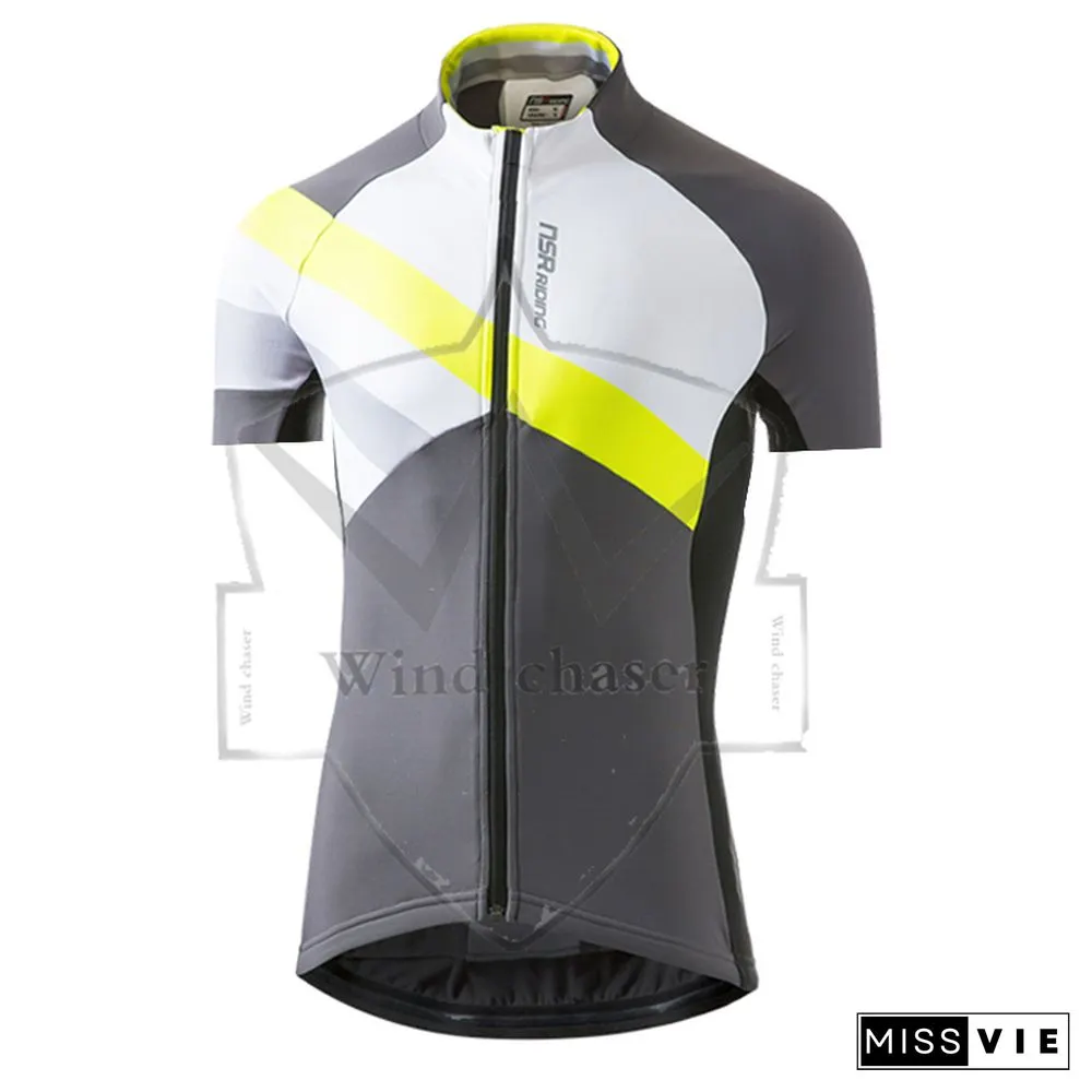 New Nsr Summer Short Sleeve Cycling Jersey Set Breathable Racing Sport Bicycle Jersey Cycling Clothing 여름 자전거 의류