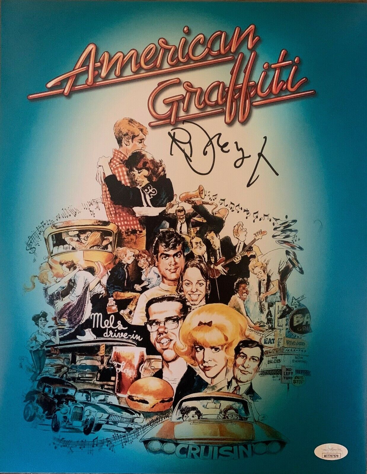 Richard Dreyfuss autographed signed 11x14 Photo Poster painting American Graffiti JSA Witness