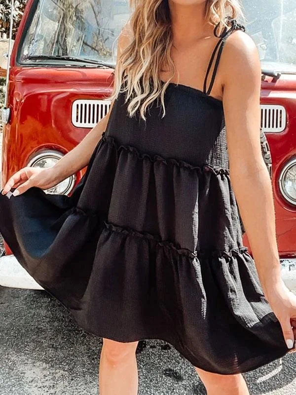 Black mini dress