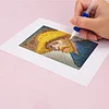 12pcs Famous Painting 5D DIY Square Drill Diamond Painting Kits for Adults Beginners Home Decor Diamonds Paintings Gem Art 5.91x7.09in
