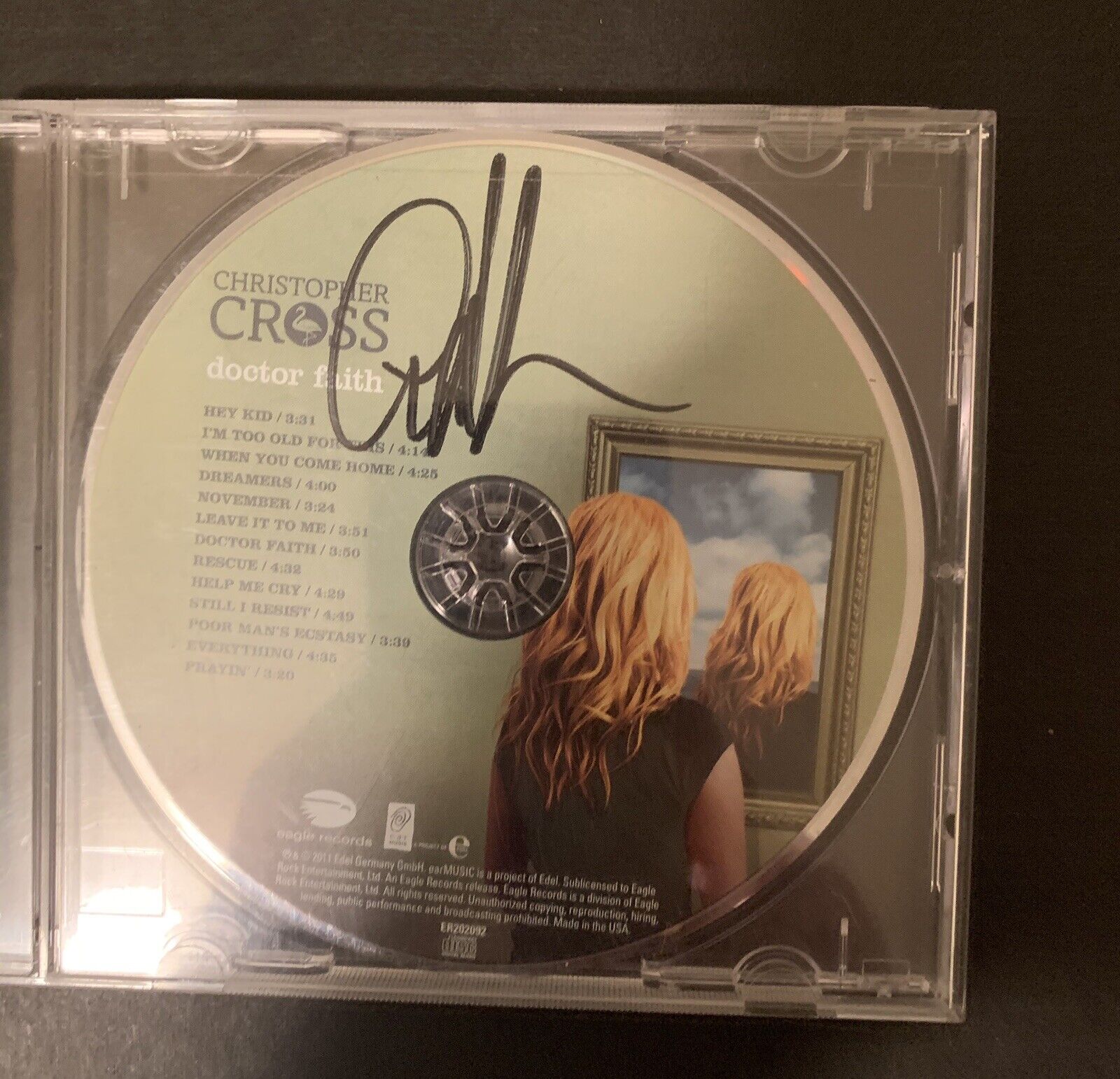 christopher cross Signed CD Autograph