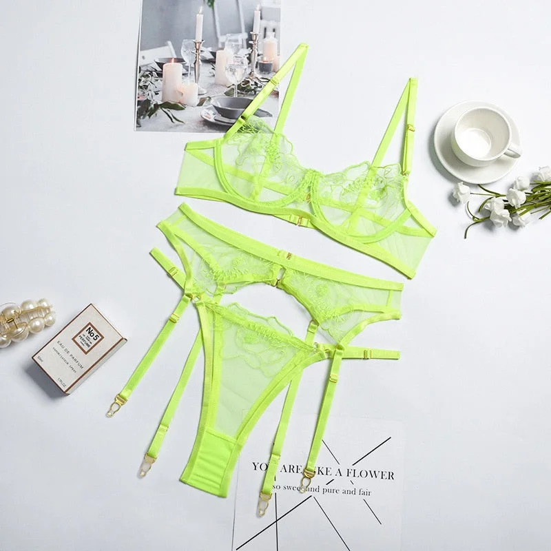 Toloer Neon Mesh 3-piece Set-Outfit Ideas
