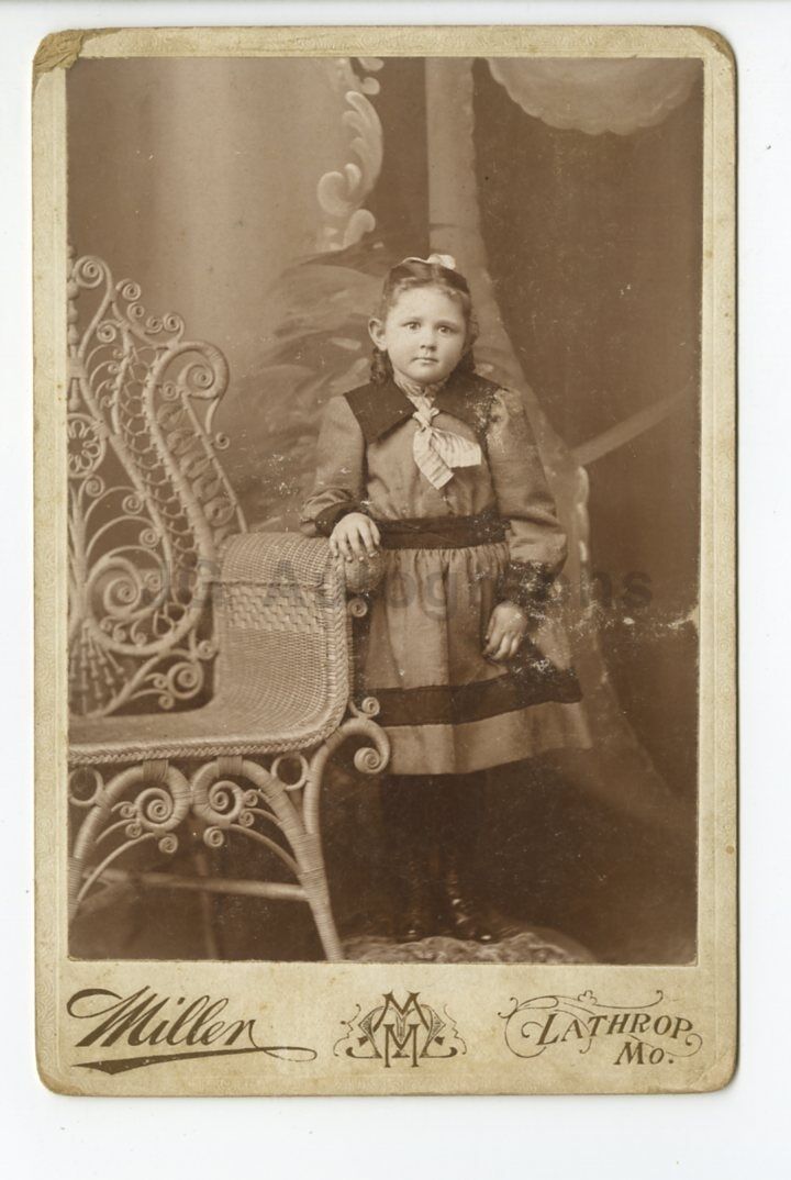 19th Century Children - 19th Century Cabinet Card Photo Poster paintinggraph - Lathrop, MO