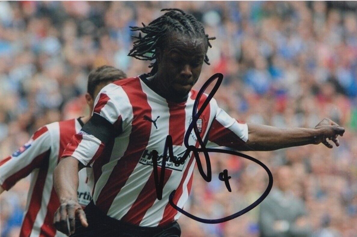 MARCUS BEAN HAND SIGNED 6X4 Photo Poster painting BRENTFORD FOOTBALL AUTOGRAPH 1