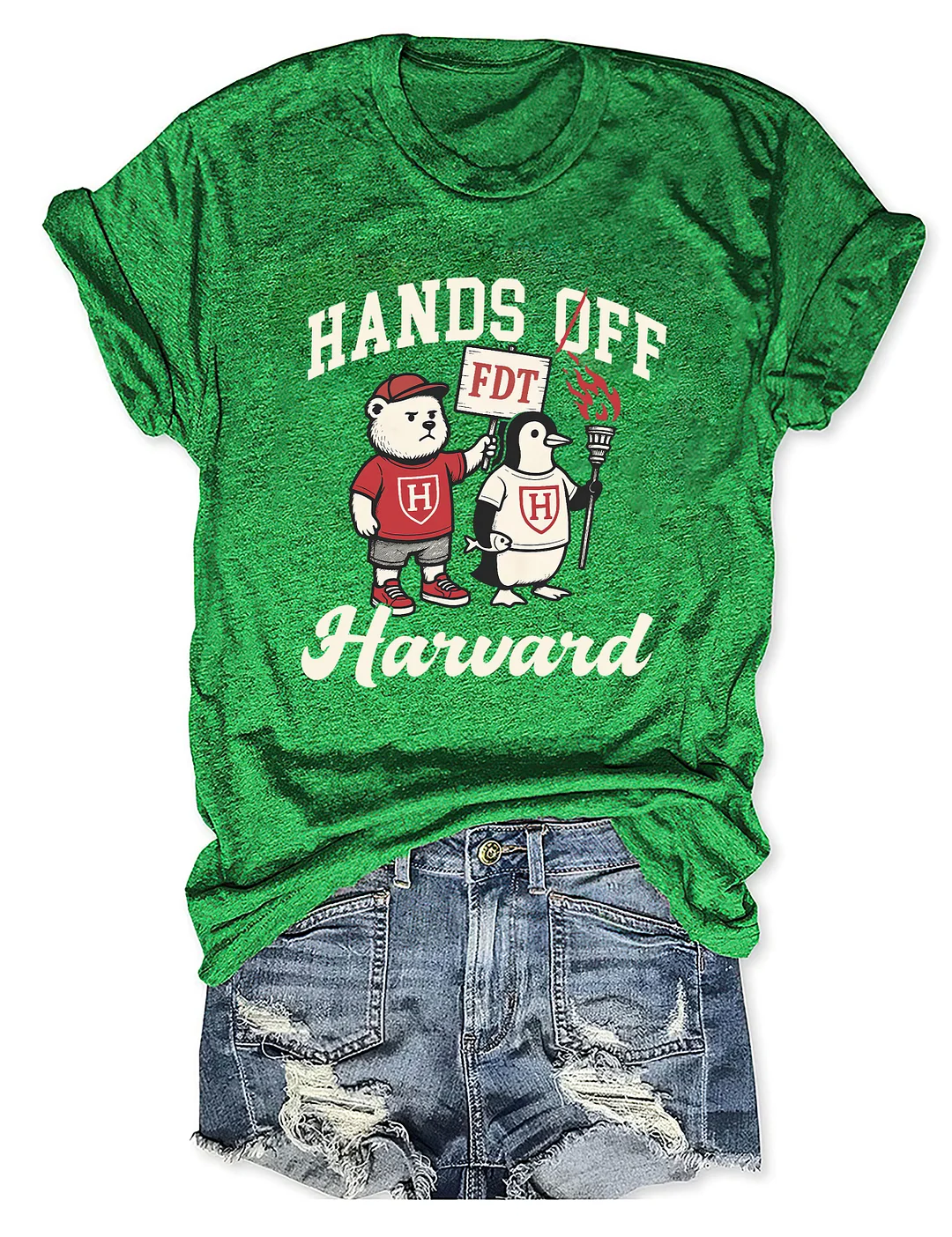 Hands Off Harvard T-shirt