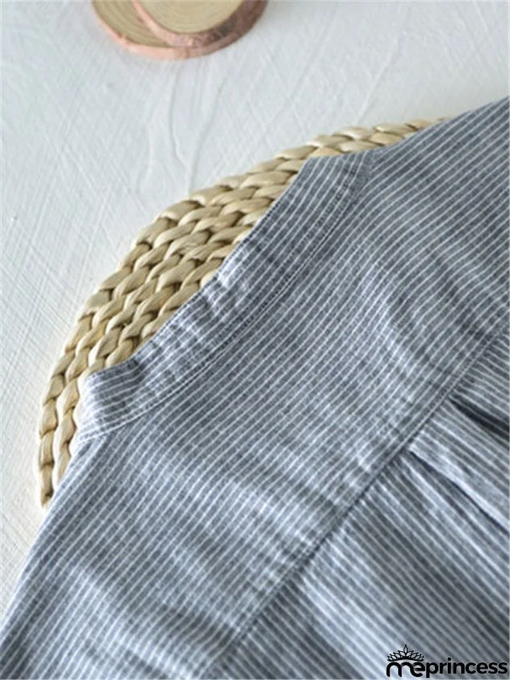 Men's Striped Button Up Shirts