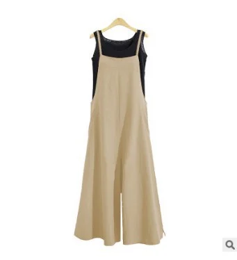 Uveng Uveng Summer High-Rise Broad-Legged Trousers Female New Students Loose Thin Casual Solid Color Simple Slings