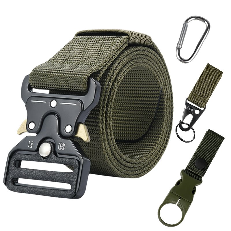 4pack Men's Tactical Outdoor Multifunctional Alloy Buckle Belt