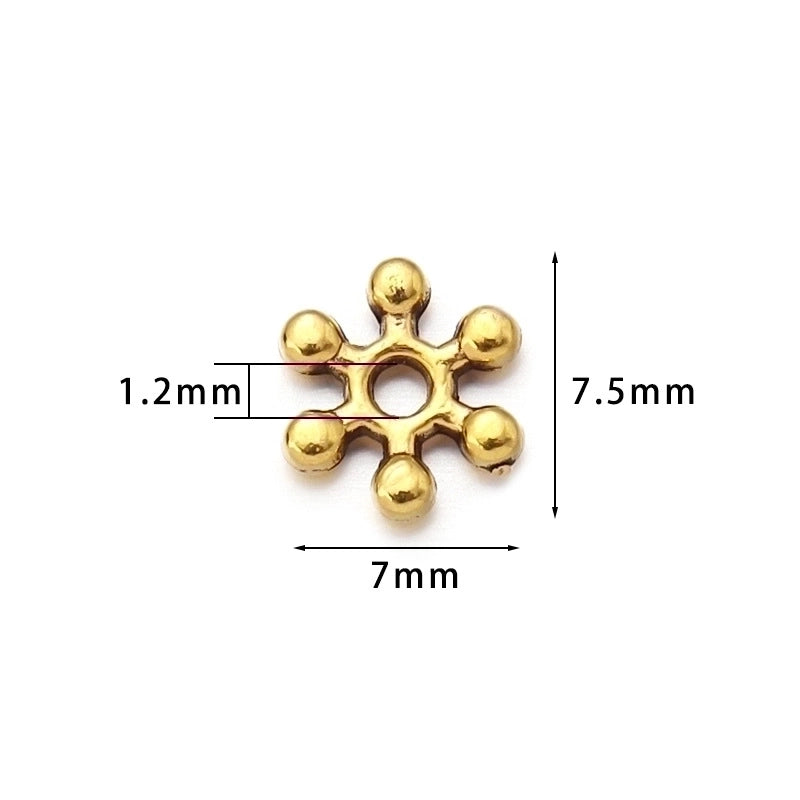 100 Pcs/package Minimalist Solid Color Alloy Plating Jewelry Accessories