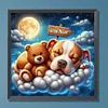 Diamond Painting-DIY Full Round Drill Good Night Bear and Puppy