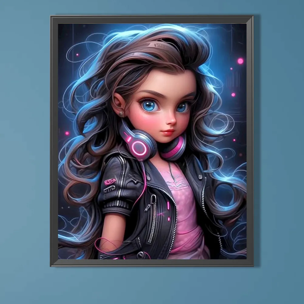 Full Round Diamond Painting 40*50cm - Sweet Girl