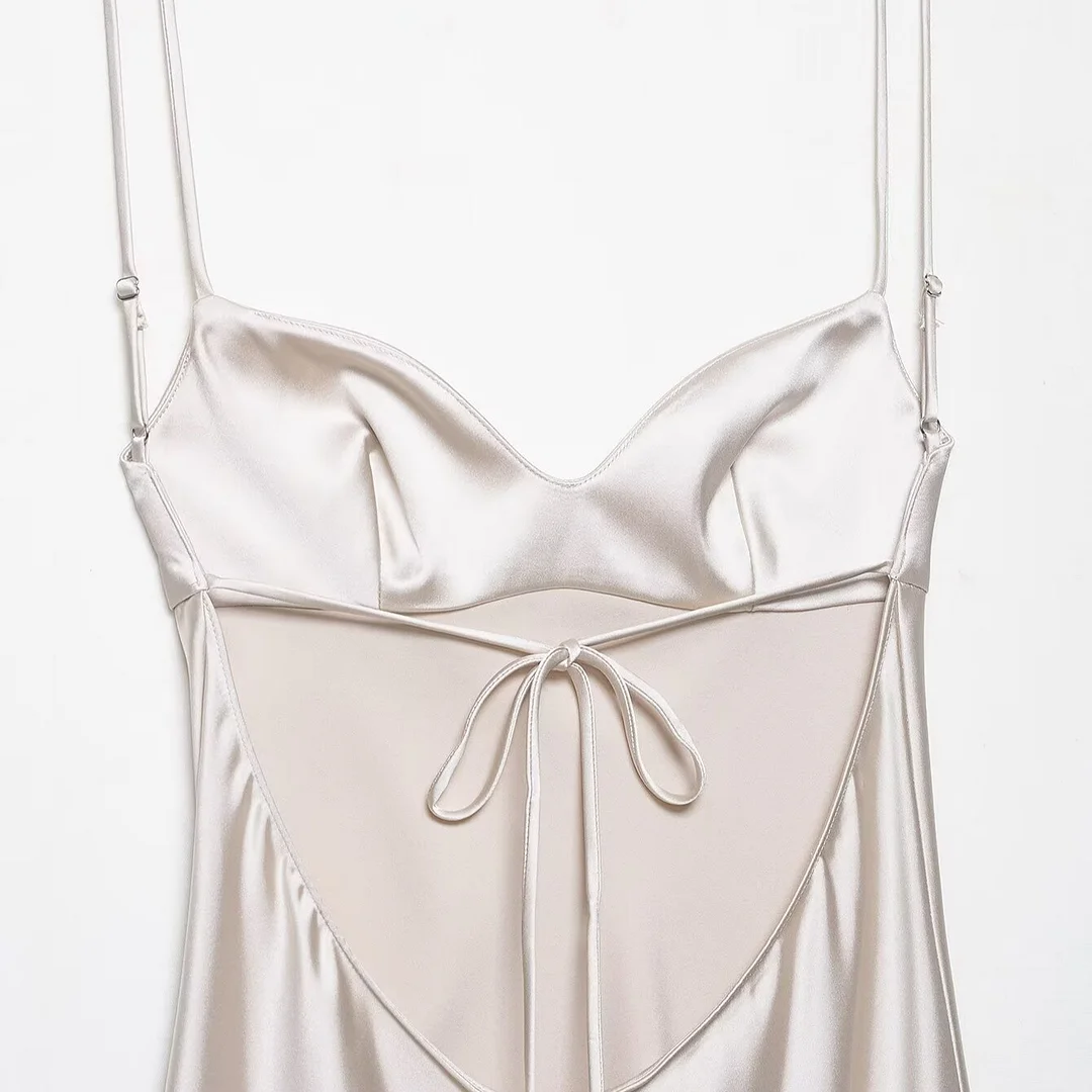 Nigikala Nigikala New Fashion Temperament Lace Silk Texture Dress 4772241