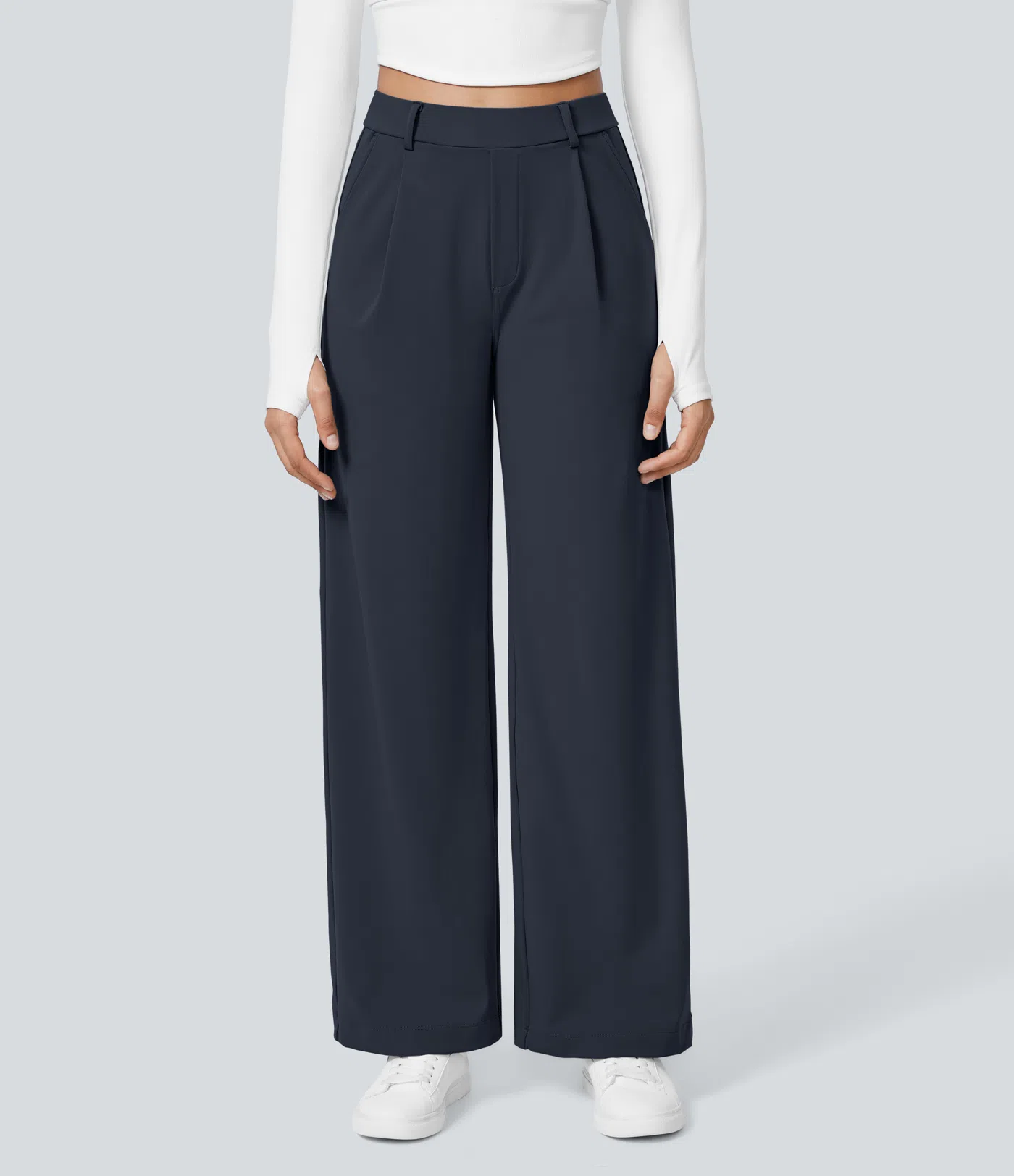 HaloTek Air™ High Waisted Side Pocket Straight Leg Work Pants