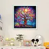 (Multi-Style) Life Tree-14CT Stamped Cross Stitch 40*40cm/15.75*15.75in
