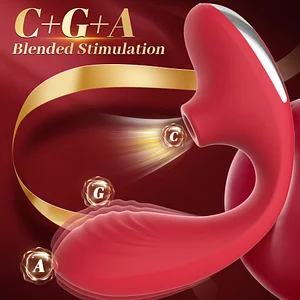 C-shaped Adjustable 10 Sucking Vibrator & G Spot Vibrators