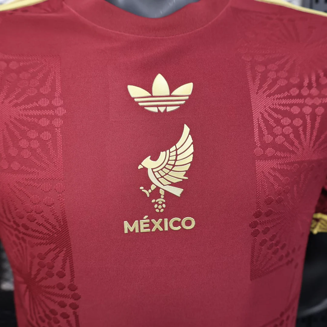 2025 Mexico Red Player Version Men's Football T-Shirt Thai Quality