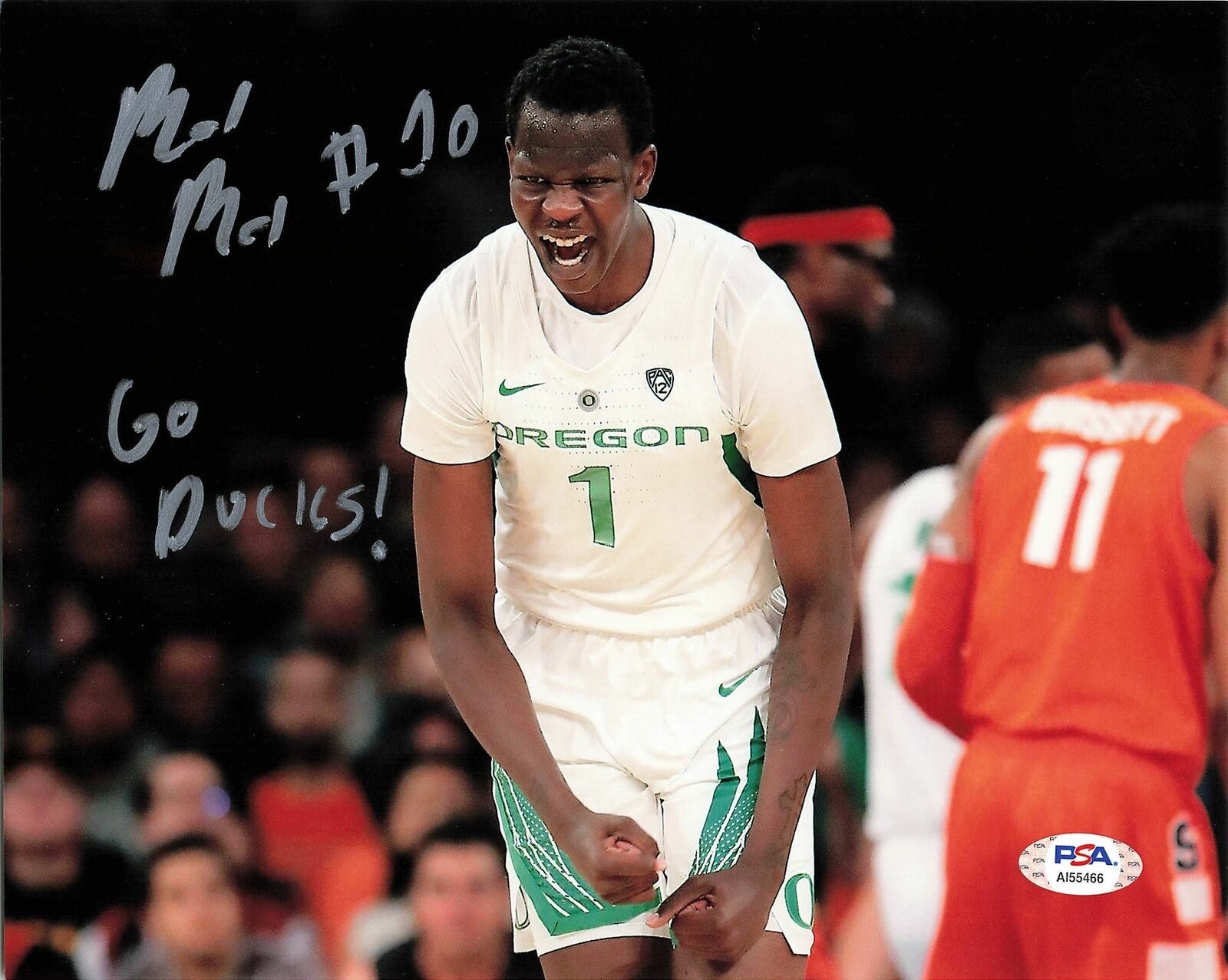 Bol Bol signed 8x10 Photo Poster painting PSA/DNA Oregon Ducks Autographed