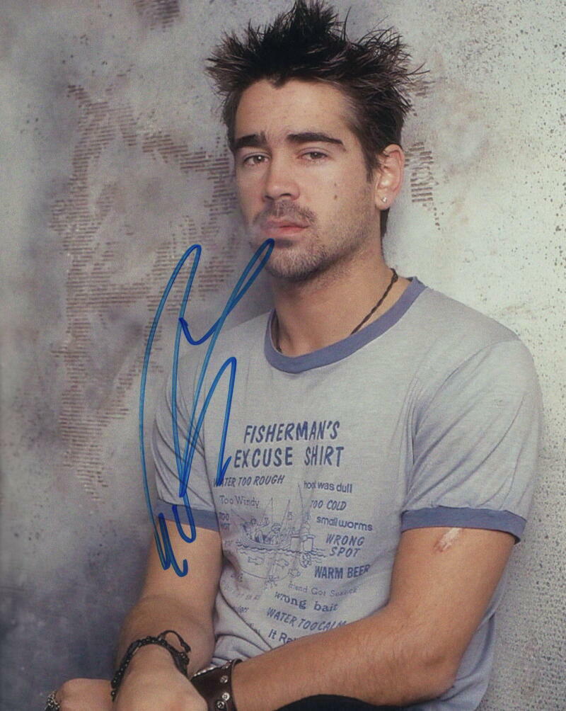 COLIN FARRELL SIGNED AUTOGRAPH 8X10 Photo Poster painting - MINORITY REPORT, PHONE BOOTH STUD