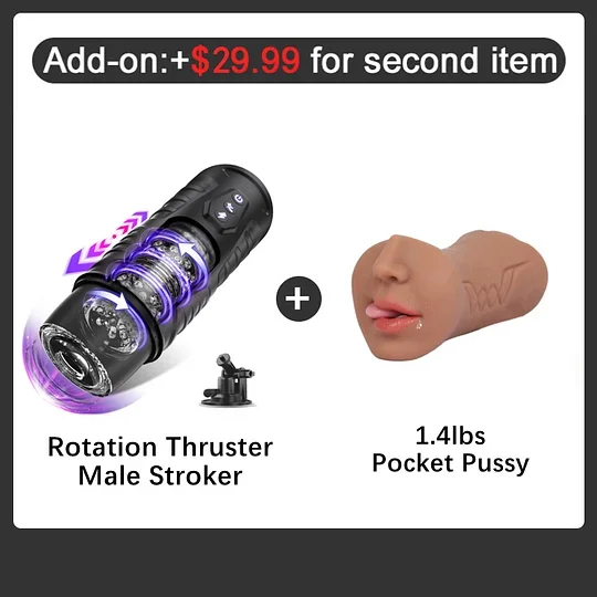 Automatic Intelligent Pocket Pussy Stroker Sucking Rotating for Men
