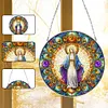 DIY Our Lady-Diamond Painting Pendant