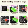 Christmas Train No Frame DIY Pearl Bead Art Kit Self-Adhesive Canvas