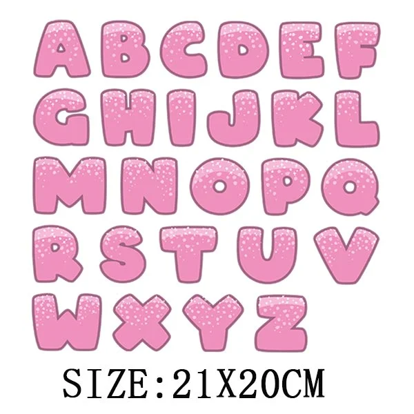 Beautiful Number Thermal Stickers On T-shirt Bag DIY Washable Patches Funny Design Iron On Transfers For Clothes Appliqued Decor