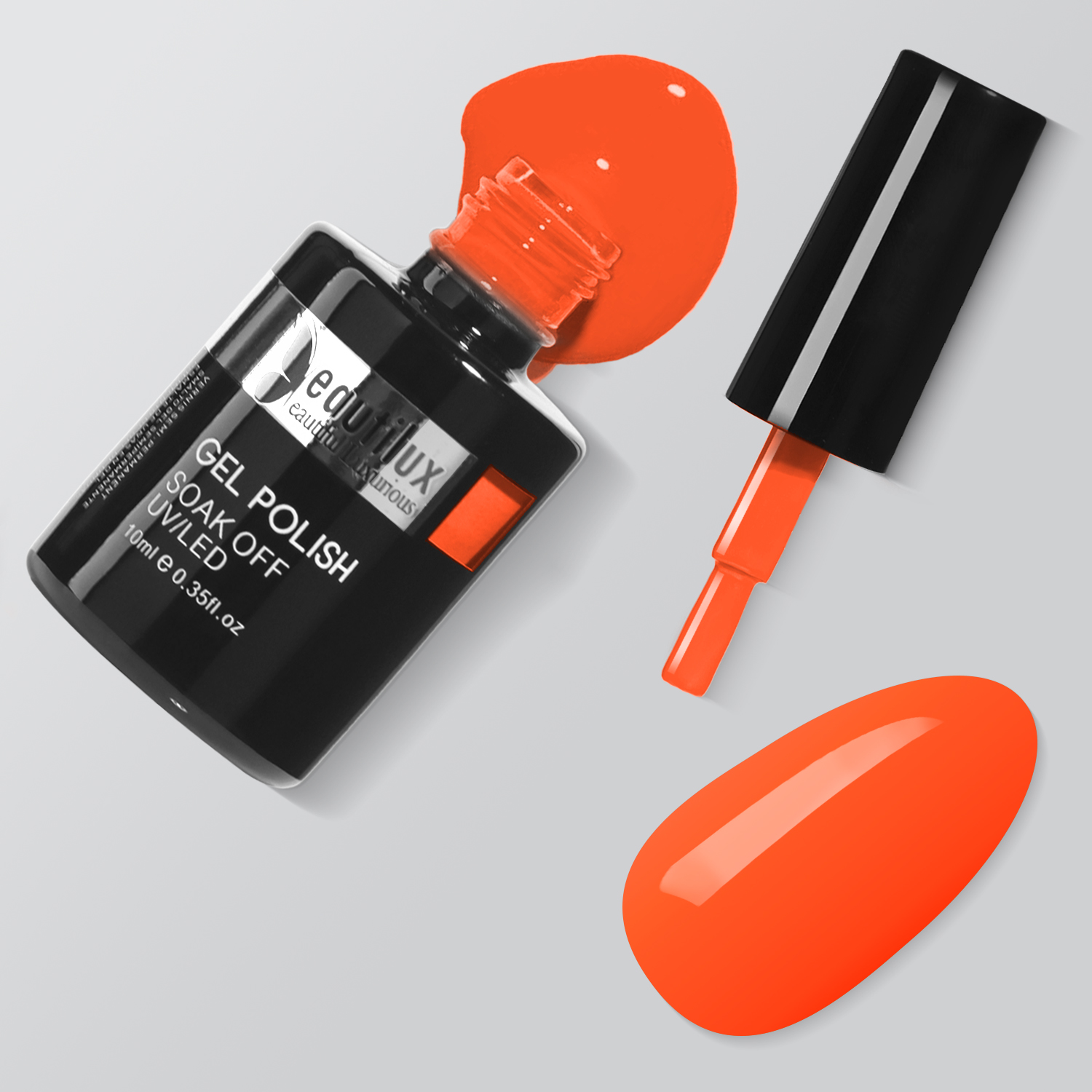 HEMA& TPO Free Nail Gel Polish Color 10ml Summer Collection- Orange Soda