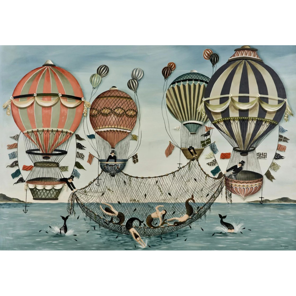 

Hot Air Balloon - Round Drill Diamond Painting - 70*40CM (Big Size), 501 Original