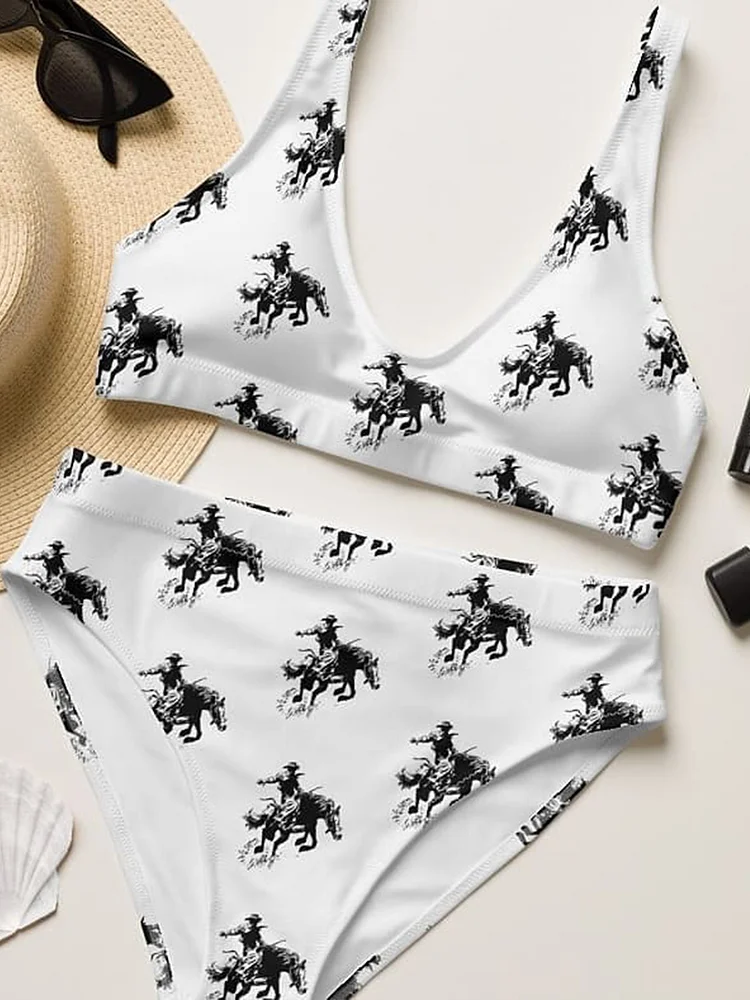 Cowboy Print Bikini