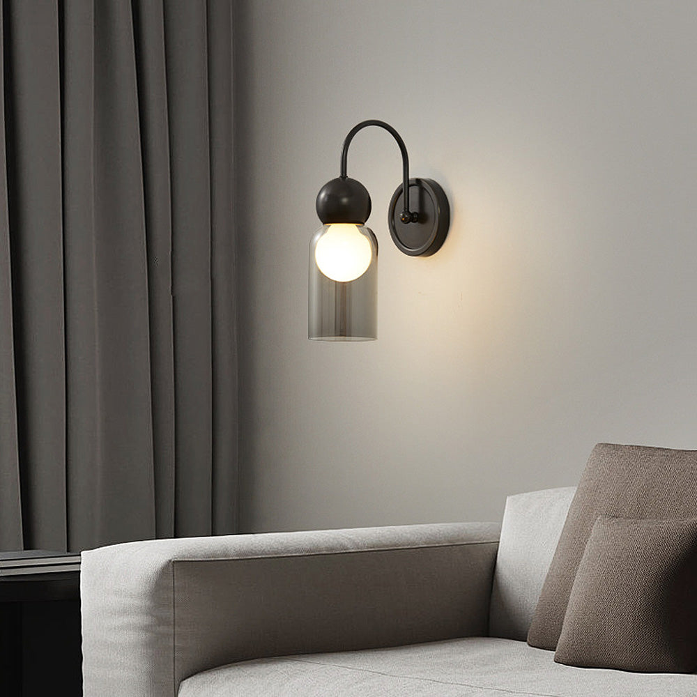 Stylish Clear Glass Nordic Wall Light