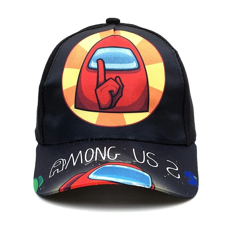 1-8 Years Space Game Among Baseball Caps For Girls And Boys  Summer Snapback Cap Adjustable Cartoon Children Gift Dad Hat