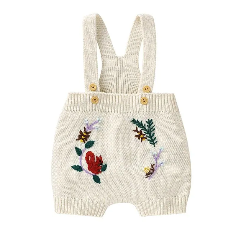Autumn Winter Infant Baby Romper Newborn Baby Boy Girl Cute Lion Head Braces Clothes Rompers Baby Boys Girls Knitted Rompers