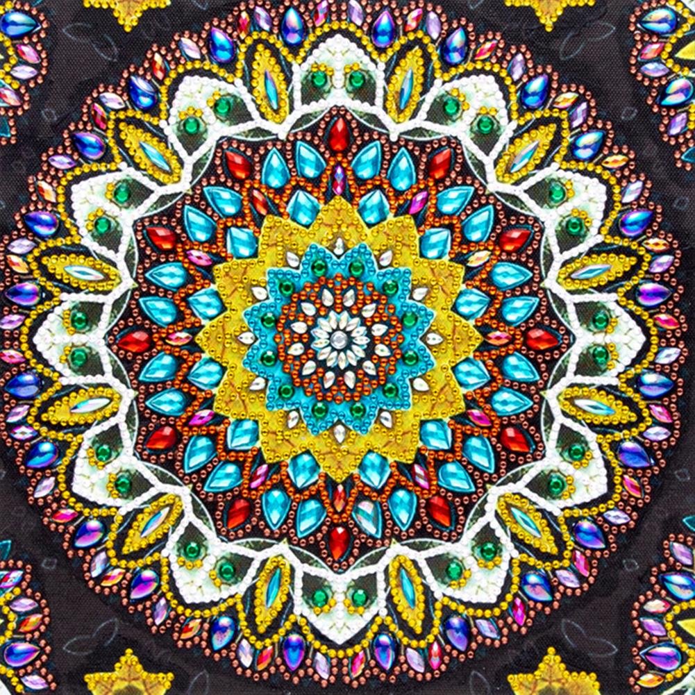 Partial Special-shaped Crystal Rhinestone Diamond Painting - Mandala Pattern(30*30cm)