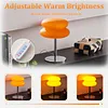 Mid Century Modern Desk Lamps Reusable Intage Dimmable Bedside Small Lamps USB Rechargeable Aesthetic Cute Table Light Unique Home Mushroom Decor